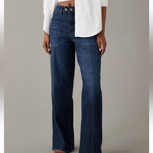 AE Dreamy Drape High-Waisted Baggy Wide Leg Jean - 6 *nwt*